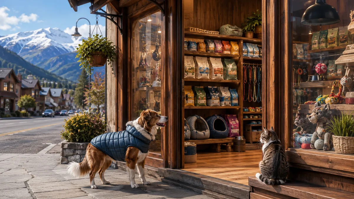 Tienda de mascotas de montaña